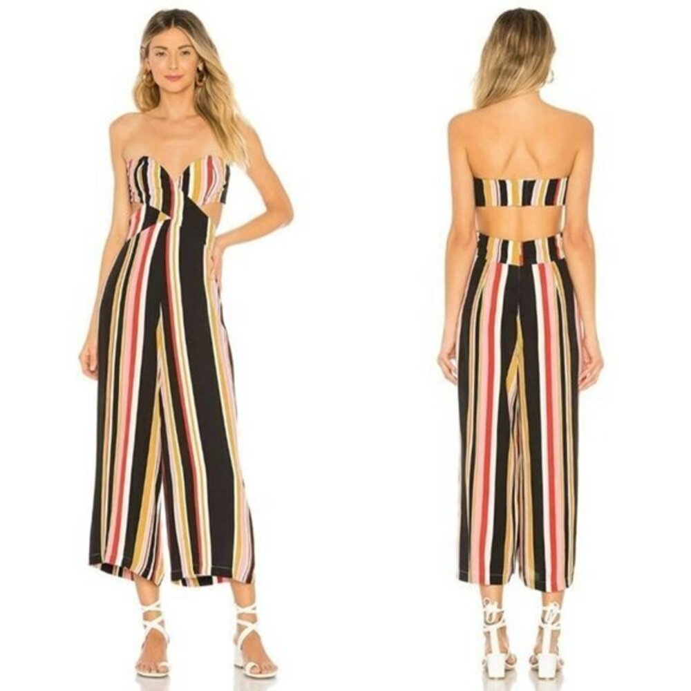 House of Harlow 1960 xREVOLVE Joelle Jumpsuit - Red Multi Stripe